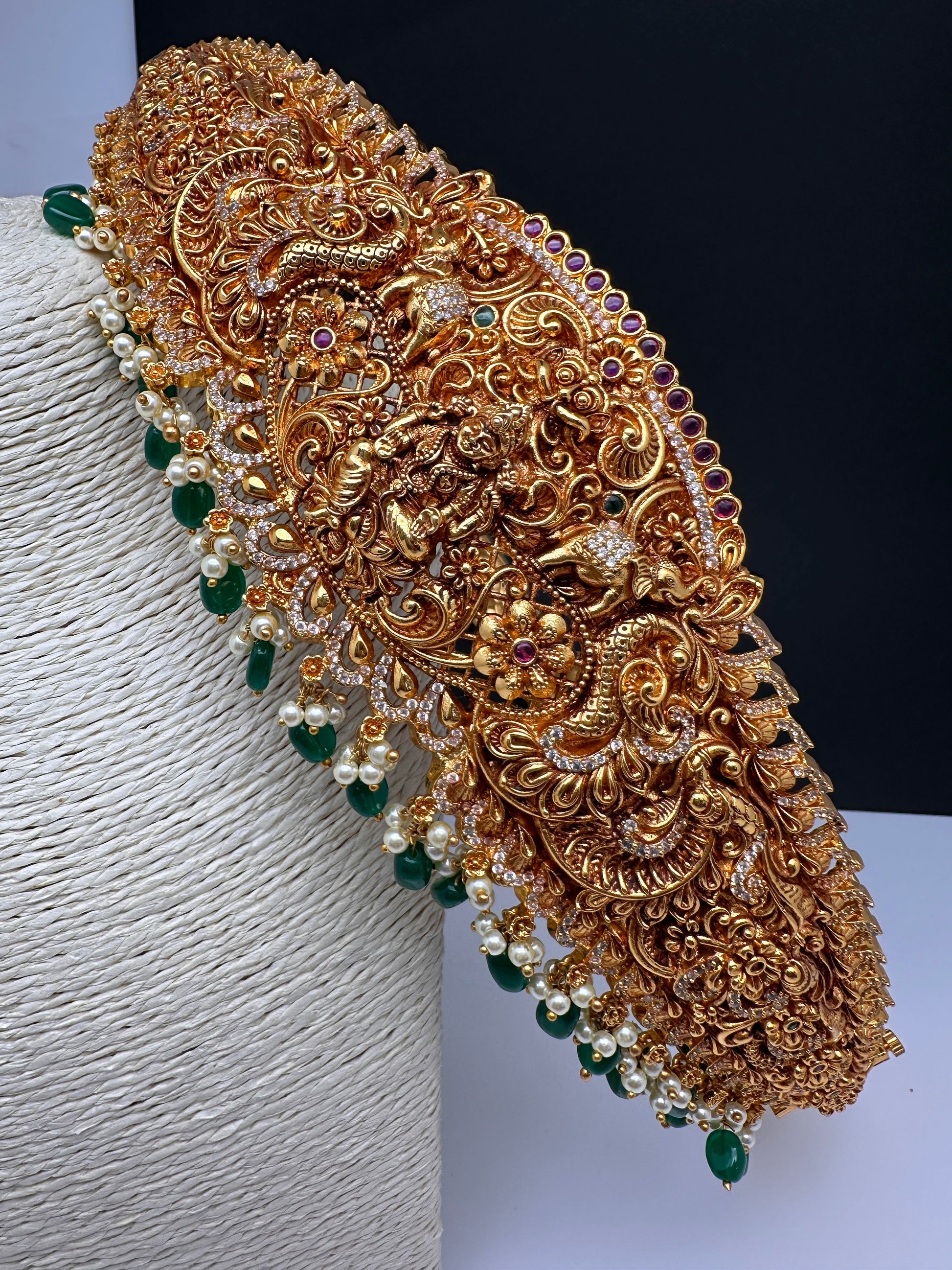 Matte Goddess Lakshmi Nakshi Hip Belt Vaddanam