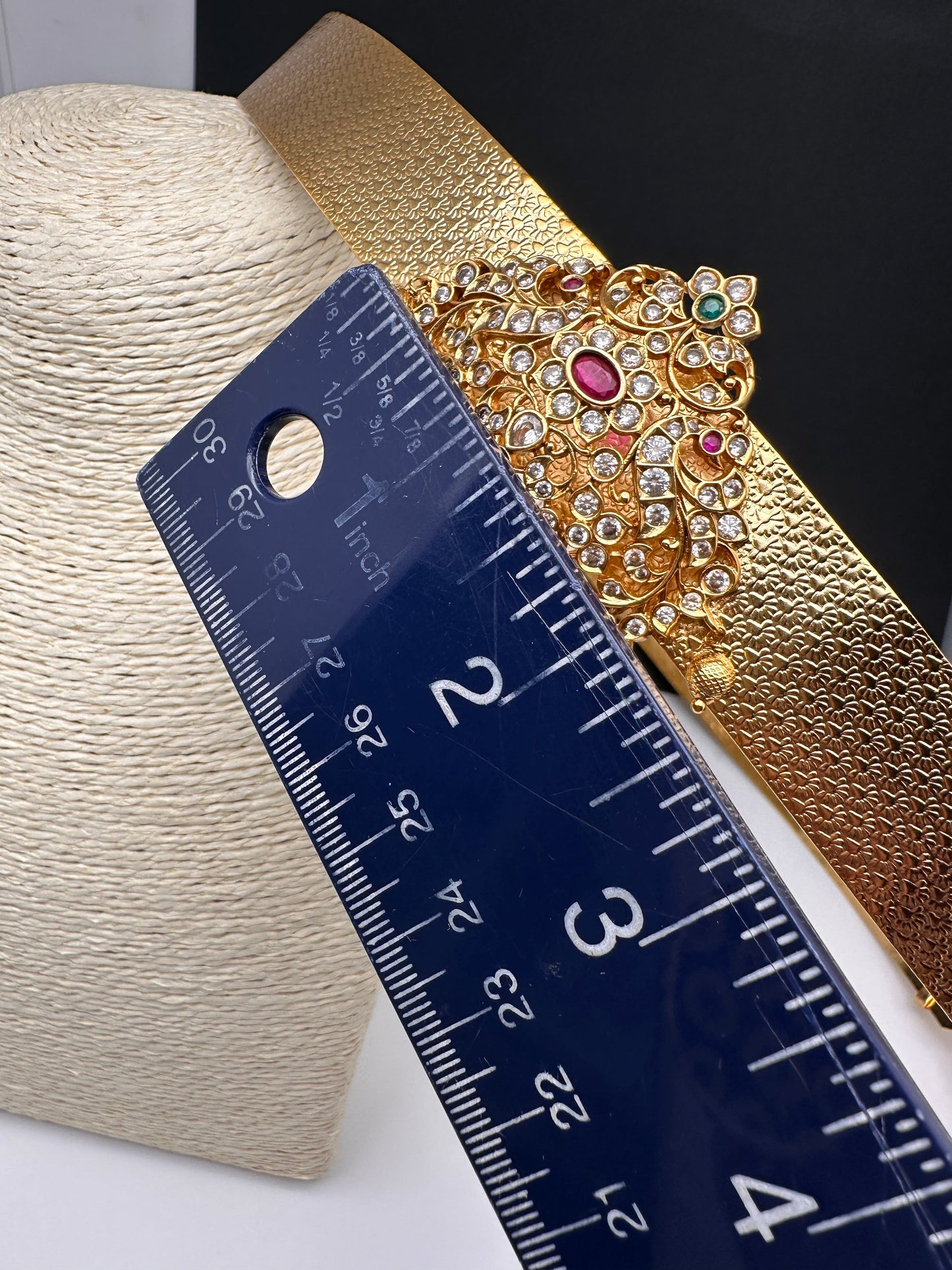 CZ Multi Stone Pendent Hip Belt Vaddanam