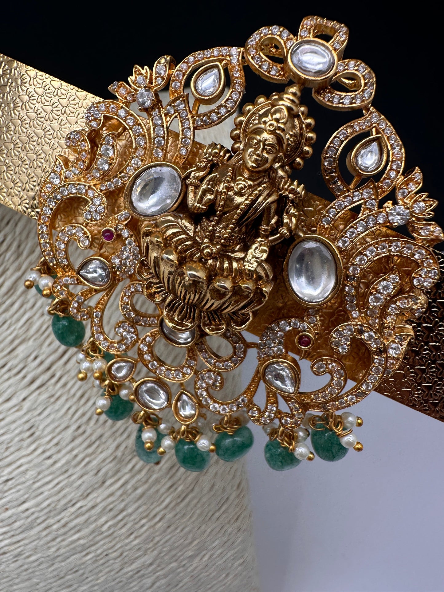 Goddess Lakshmi Motif Hip Belt Vaddanam