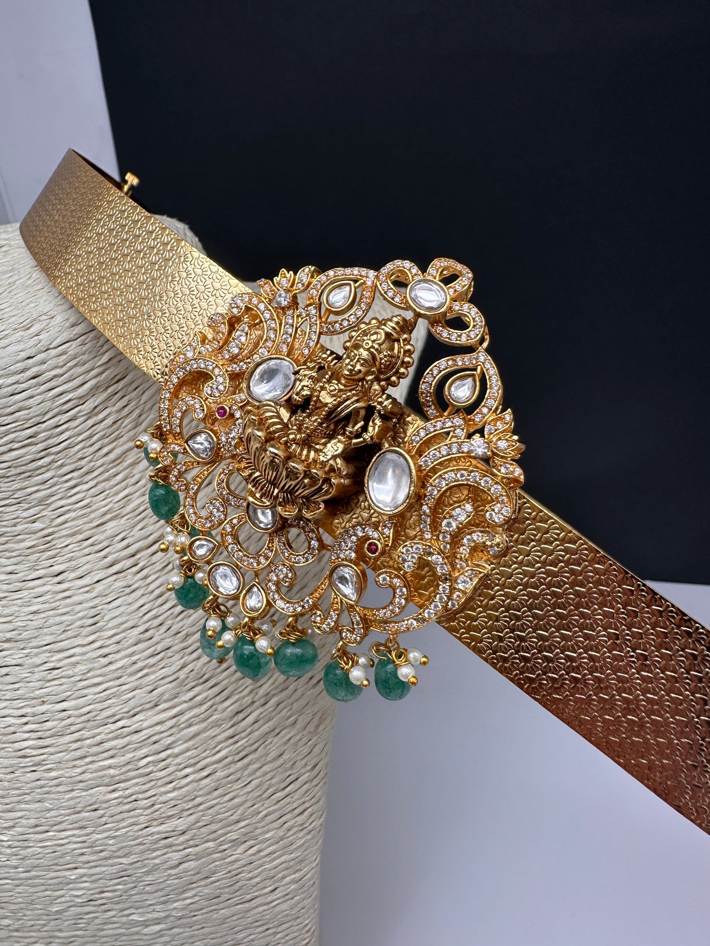 Goddess Lakshmi Motif Hip Belt Vaddanam