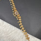 Sleek CZ Matte Multi Stone Matte Finish  Hip Chain Saree Belt