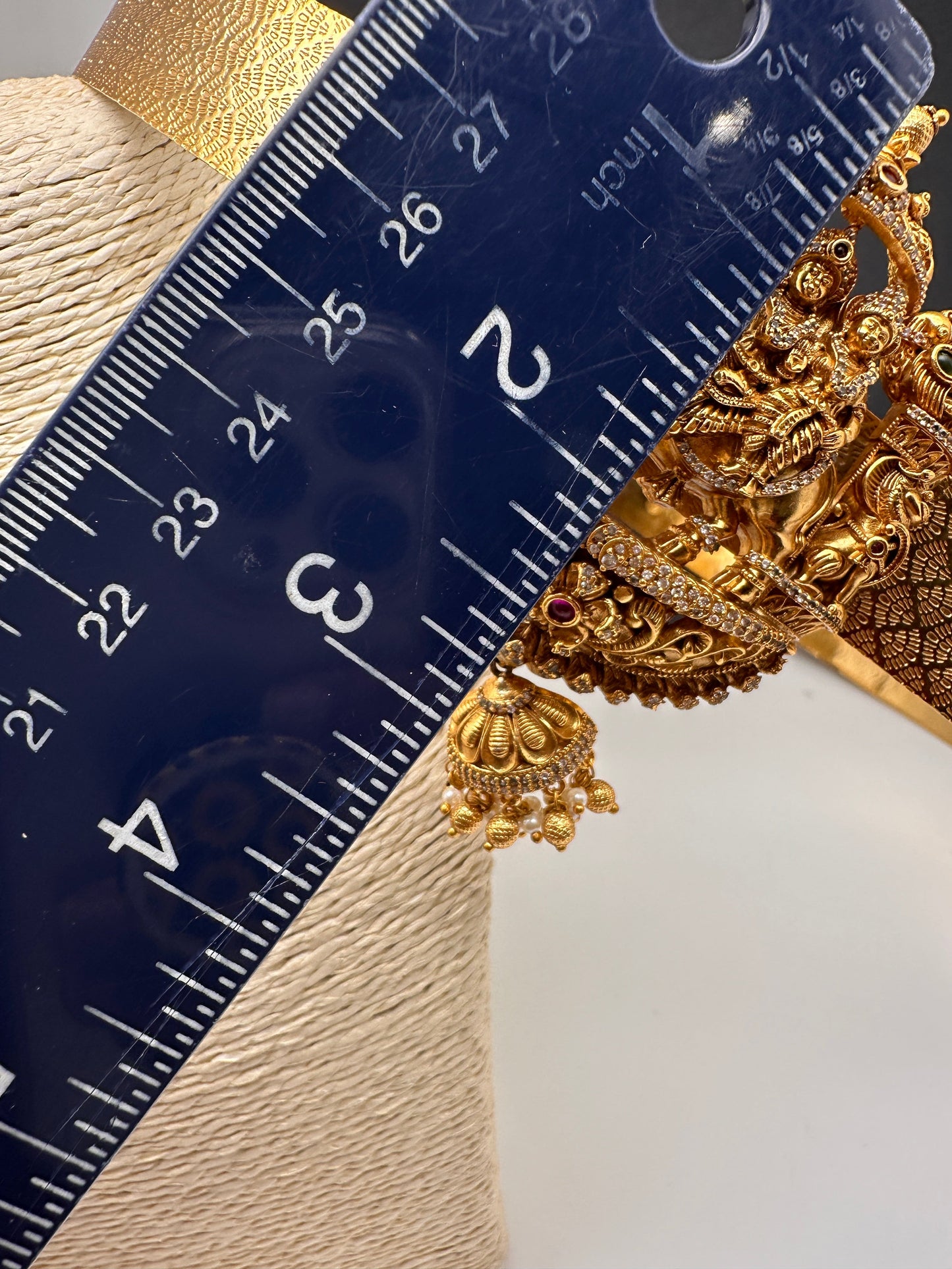 Matte Antique Lord Siva Parvathi Hip Belt Vaddanam