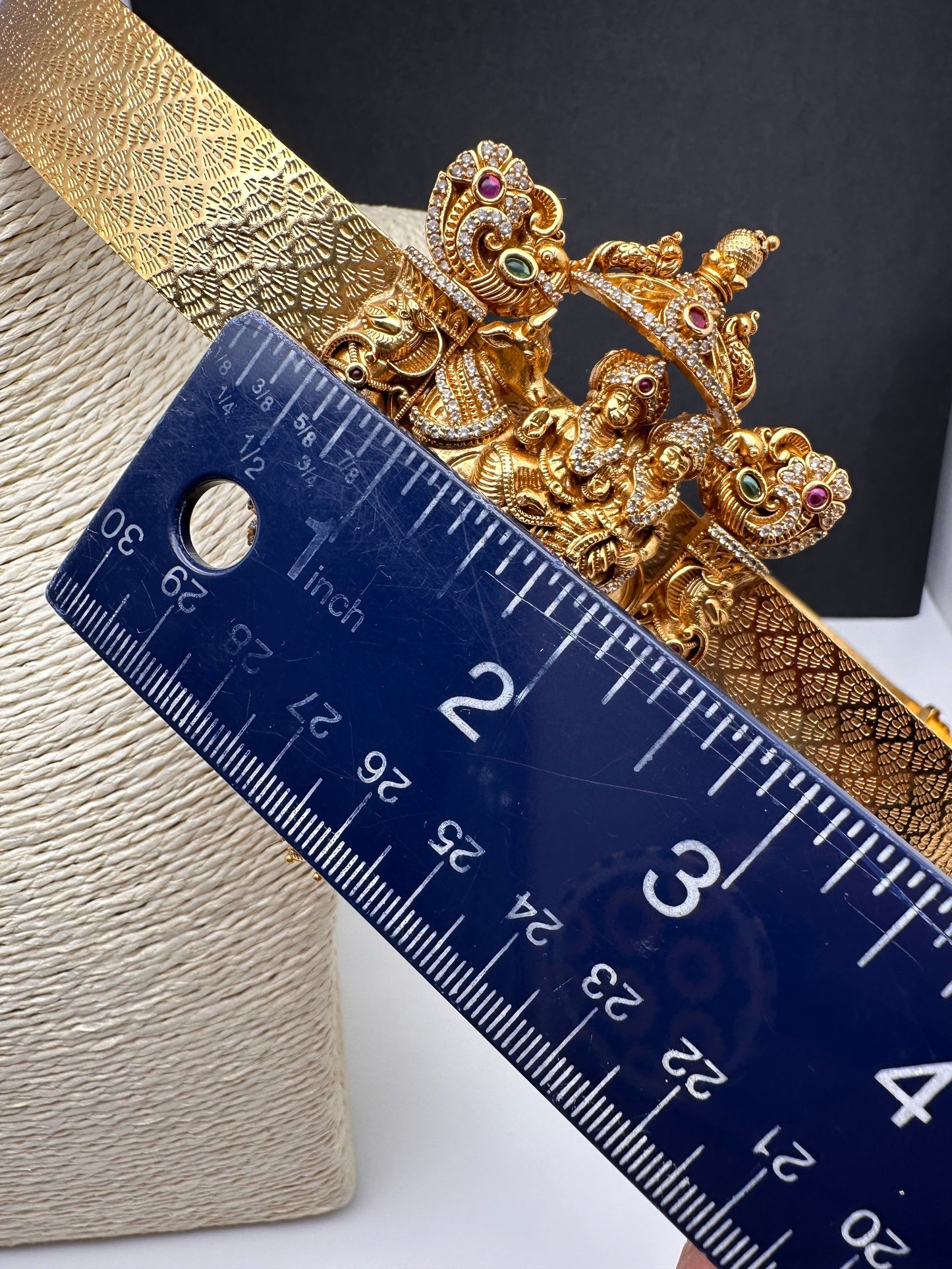 Matte Antique Lord Siva Parvathi Hip Belt Vaddanam