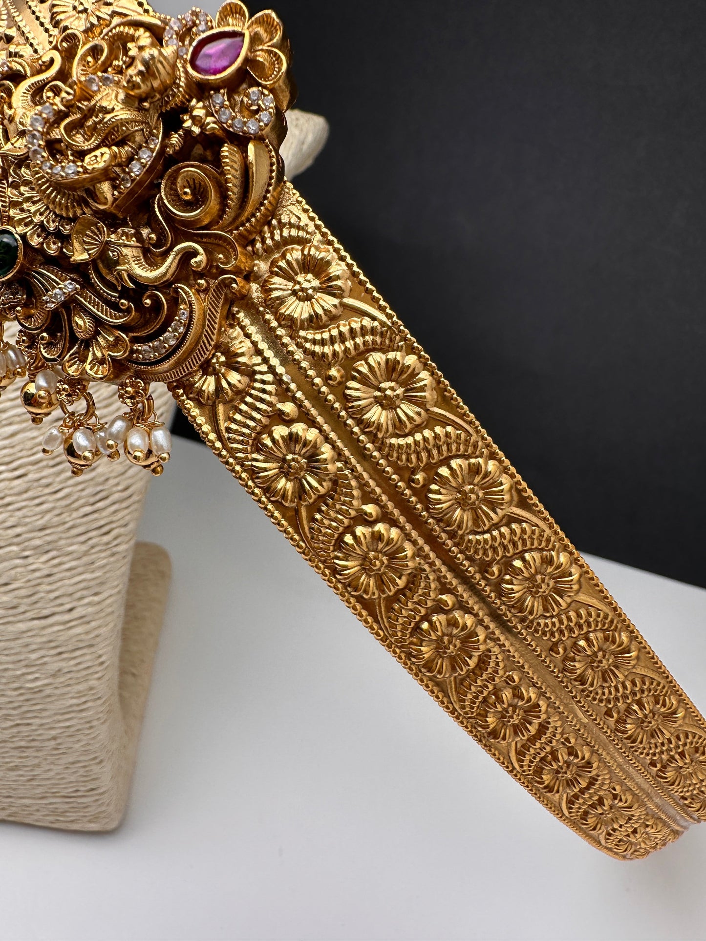 Matte Goddess Lakshmi Hip Belt Vaddanam