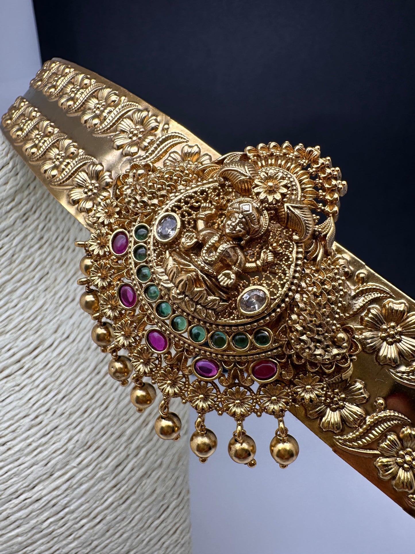 Goddess Lakshmi Self Design Hip Belt