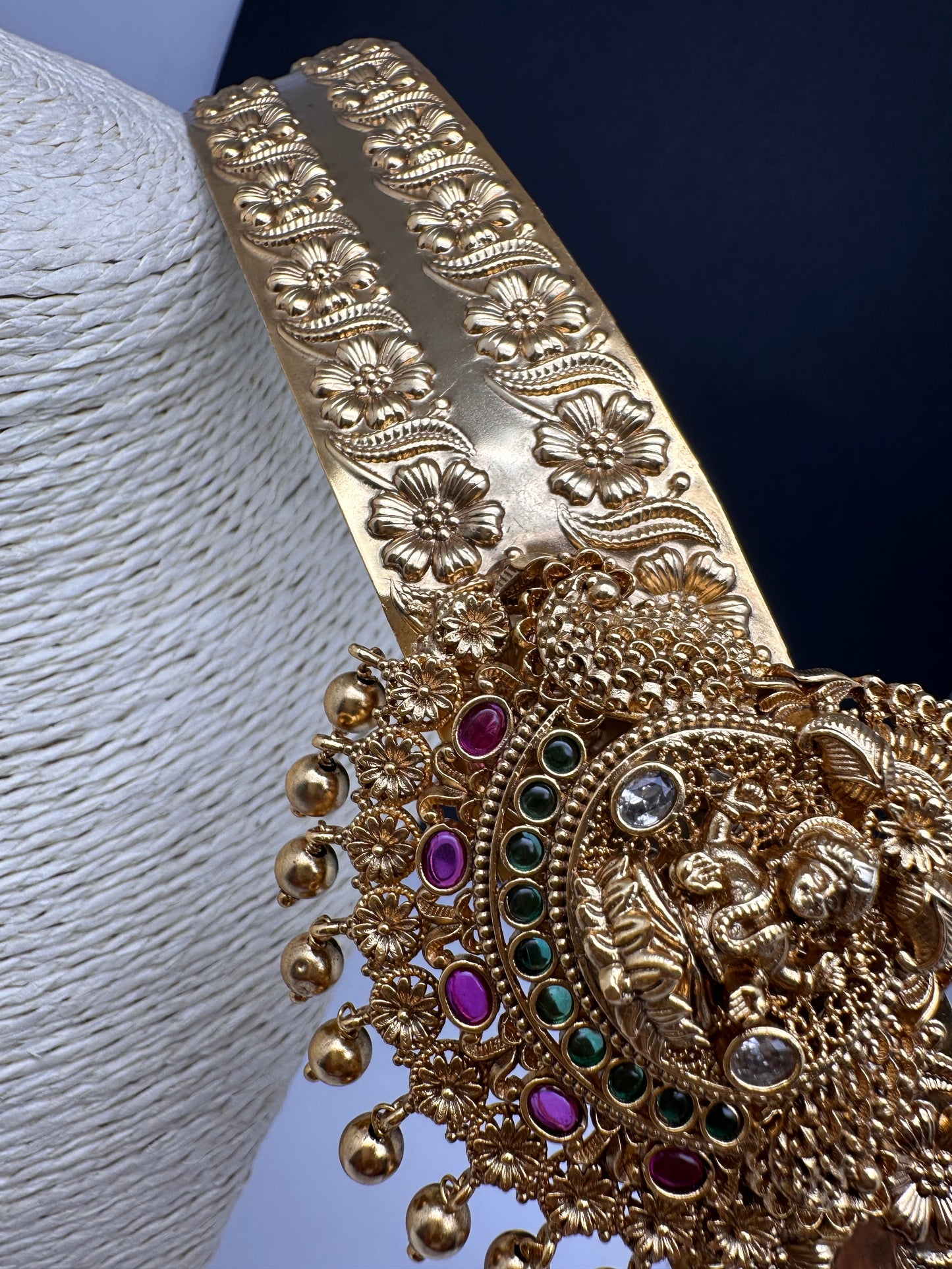 Goddess Lakshmi Self Design Hip Belt