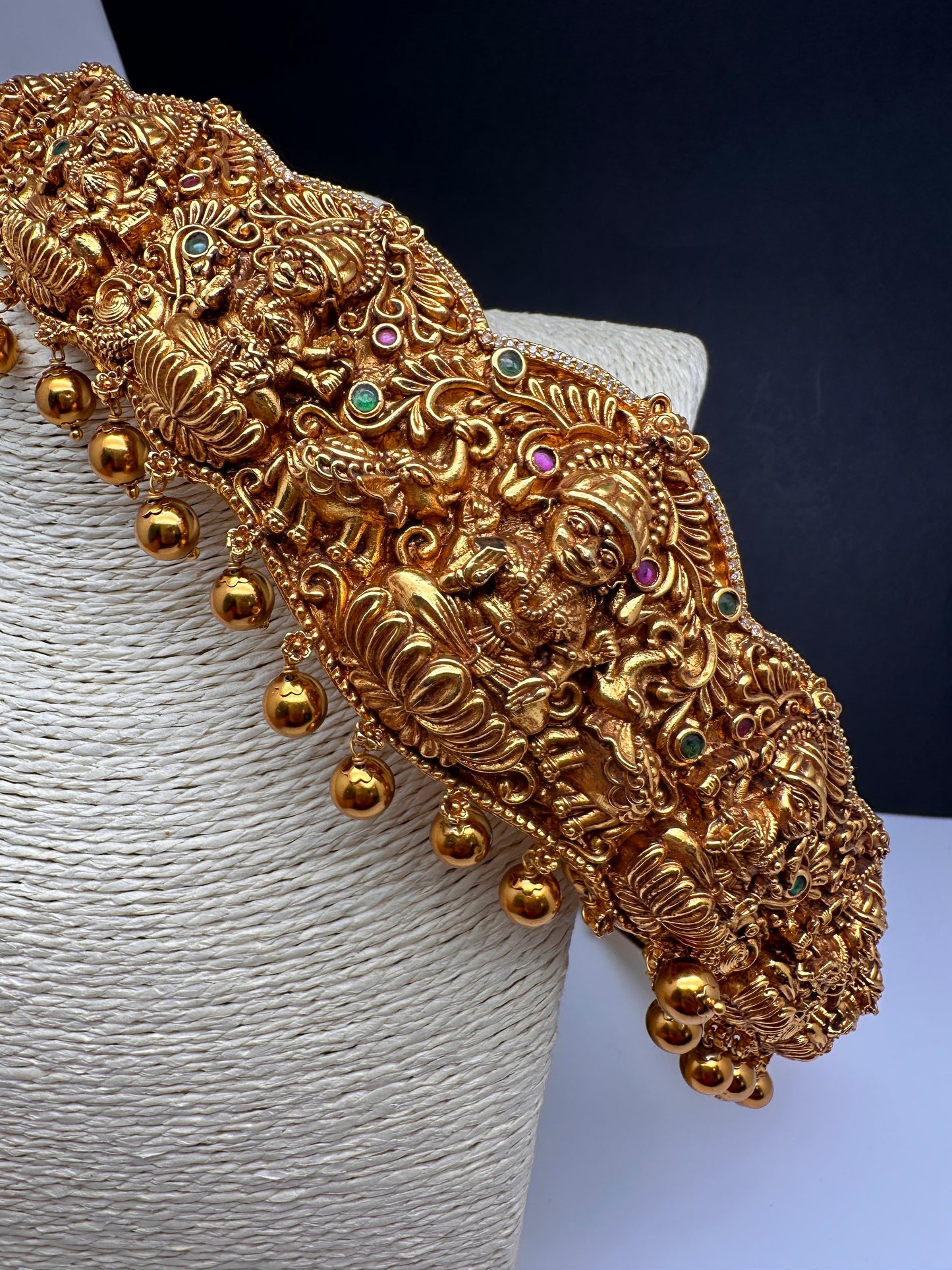 Goddess Lakshmi Self Desig Matte Hip Belt