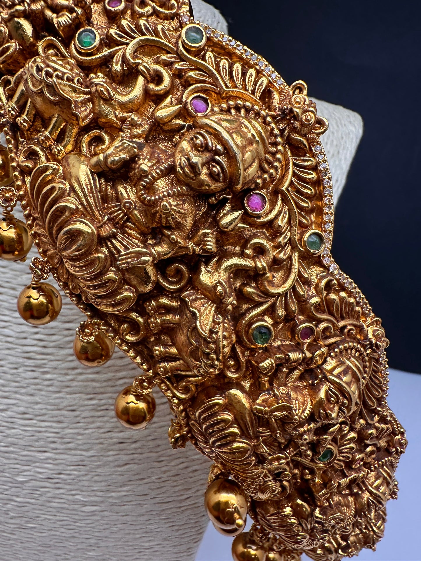 Goddess Lakshmi Self Desig Matte Hip Belt