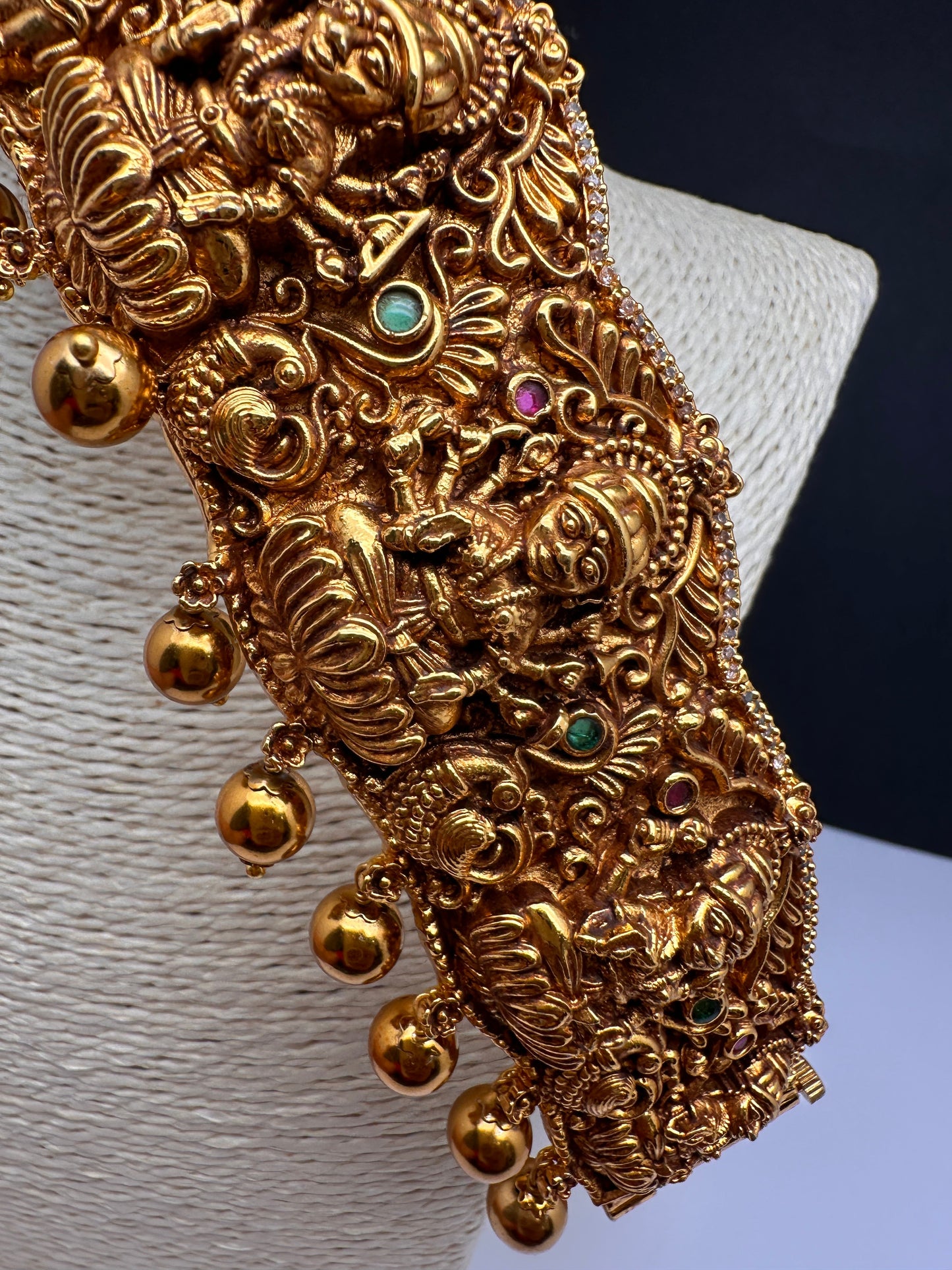 Goddess Lakshmi Self Desig Matte Hip Belt