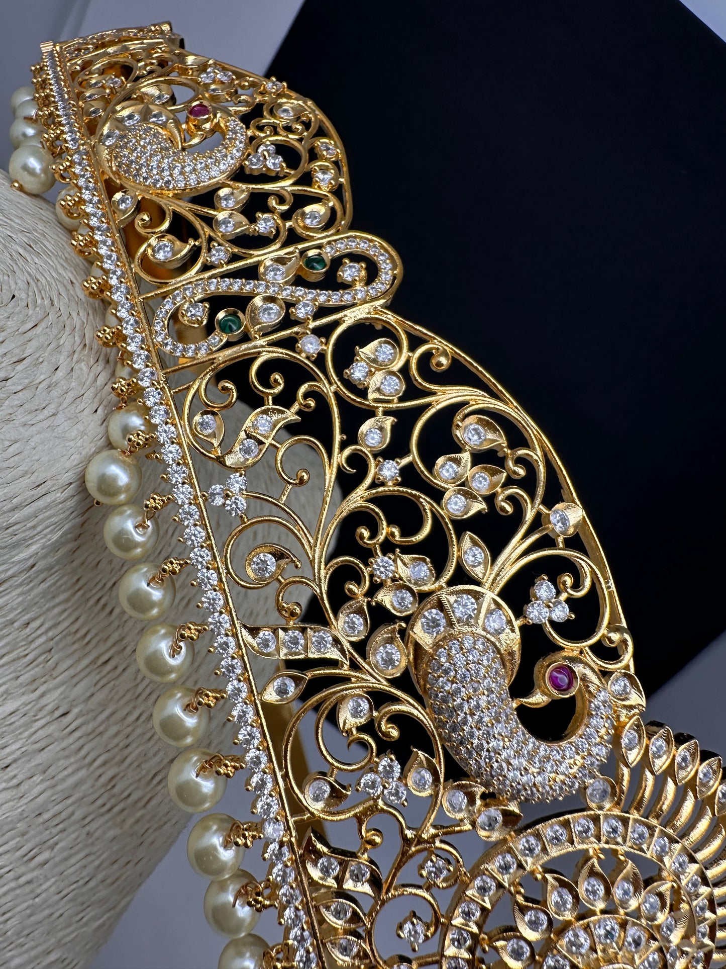 CZ Gold Finish Hip Belt Vaddanam