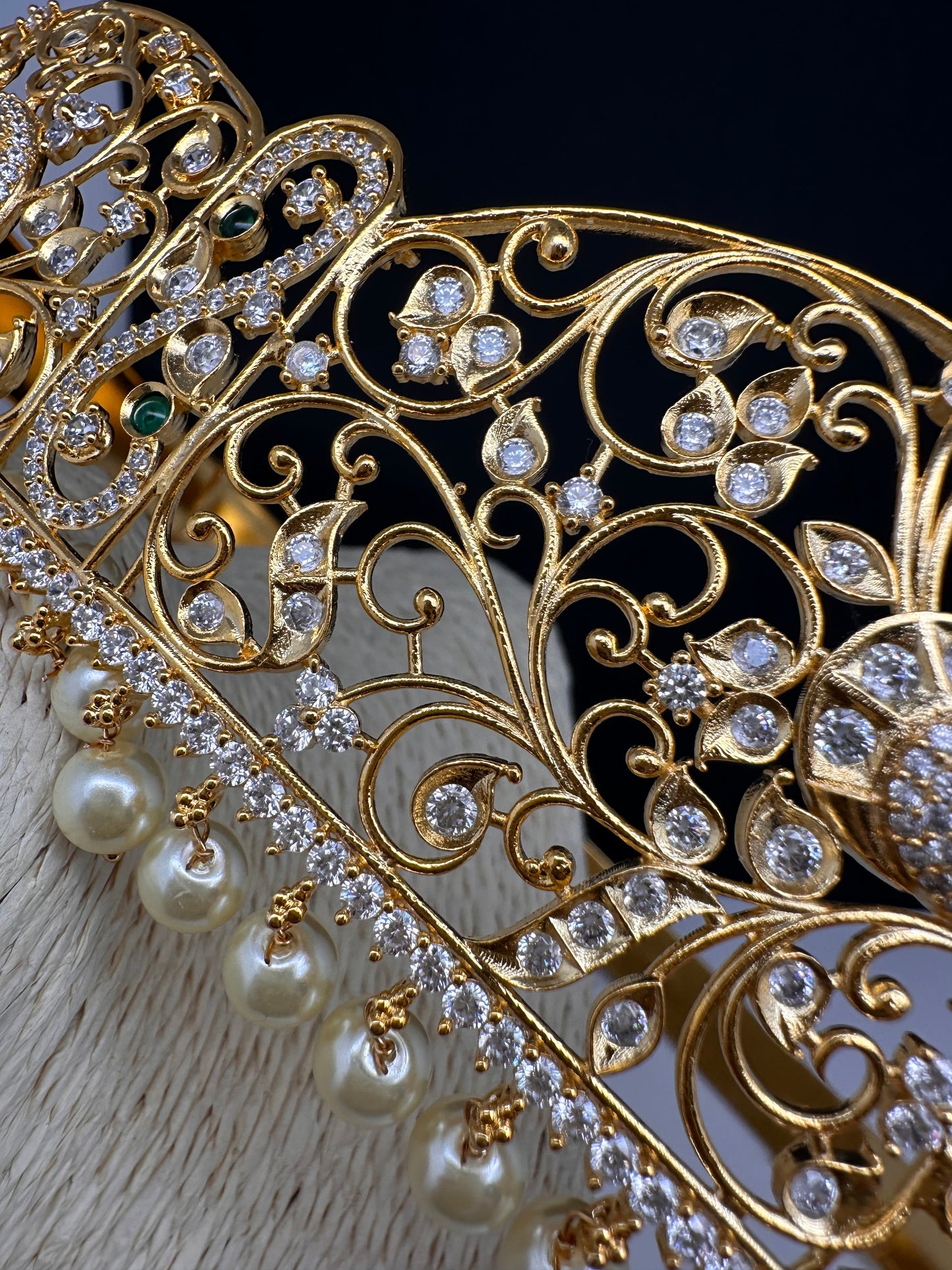 CZ Gold Finish Hip Belt Vaddanam