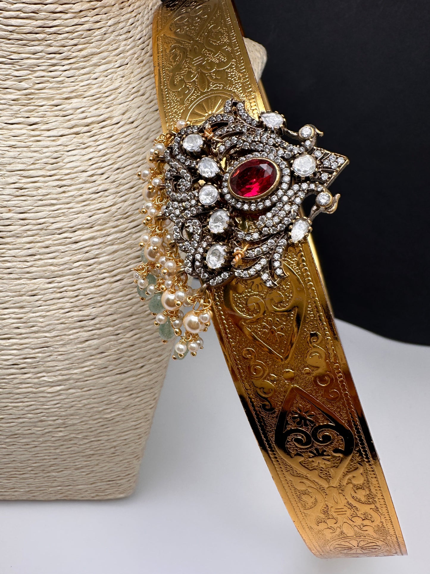 Self Design AD Peacock Kamarband WaistBelt