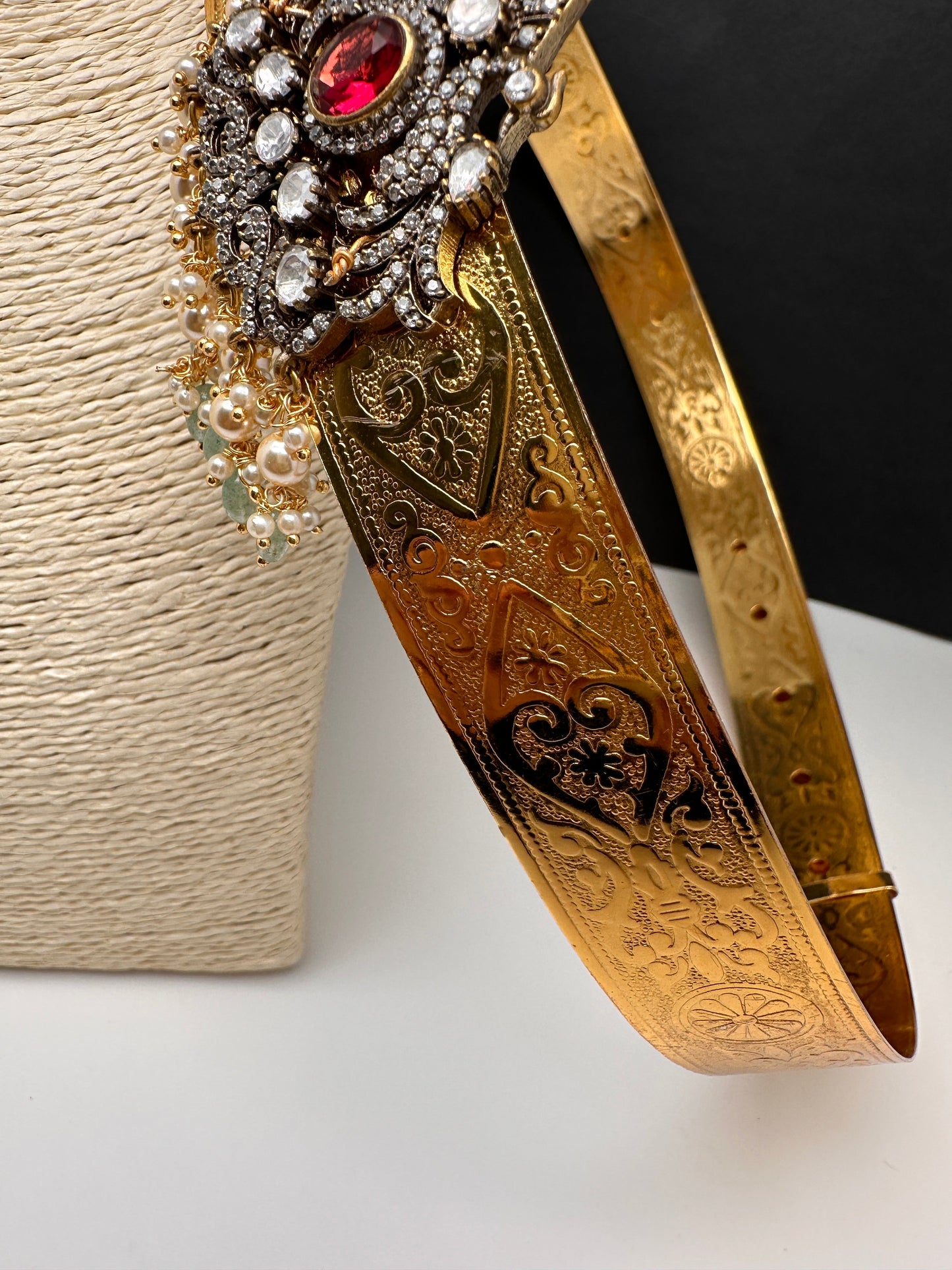 Self Design AD Peacock Kamarband WaistBelt