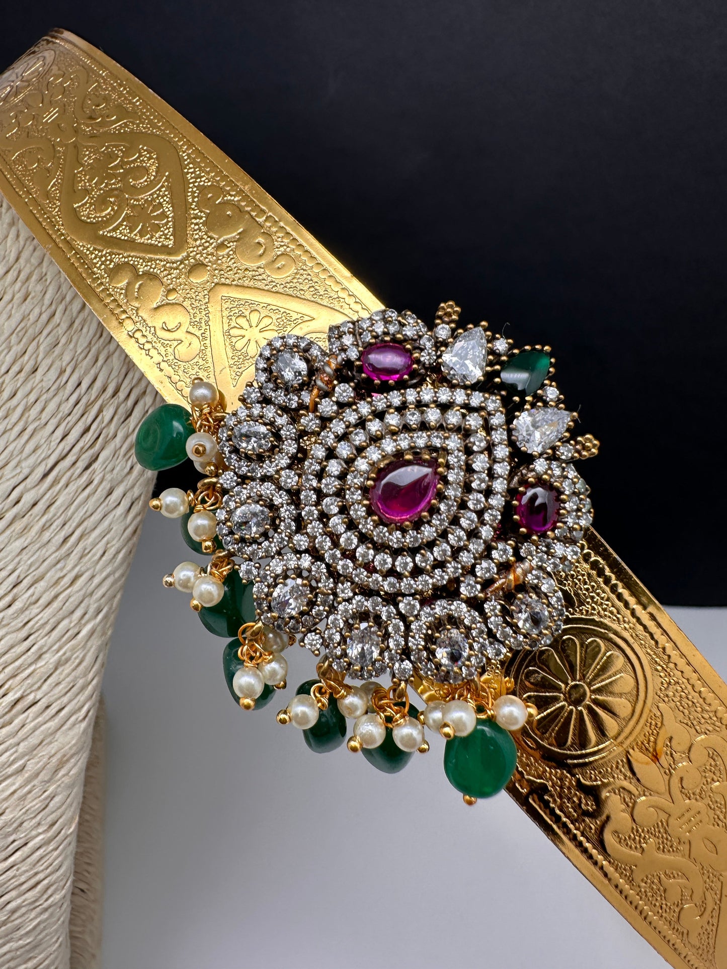 Self Design AD Peacock Kamarband WaistBelt