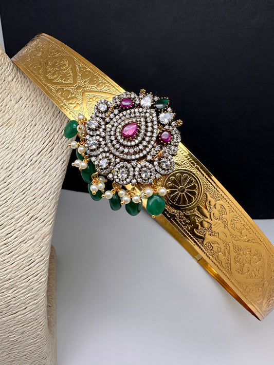 Self Design AD Peacock Kamarband WaistBelt