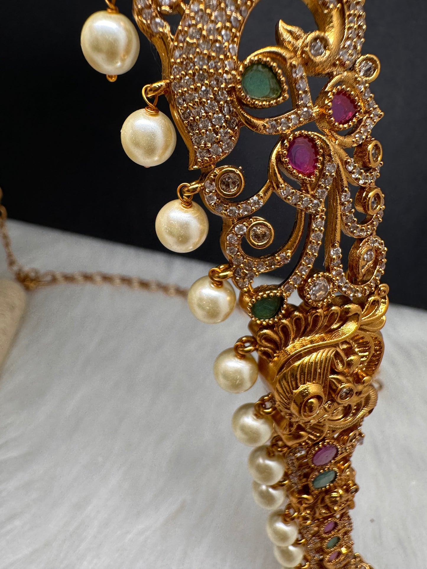 Kids Kamarband Hip Chain  Goddess Lakshmi AD Matte Finish