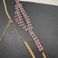 AD Ruby Emerald Hip Chain Vaddanam - Red