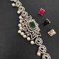 AD Kamarband Hip Chain With Changabale Stones Finish