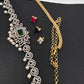 AD Kamarband Hip Chain With Changabale Stones Finish