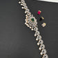 AD Kamarband Hip Chain With Changabale Stones Finish