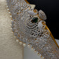 AD Peacock Diamond Finish Emerald Green Stone Hip Belt Kamarbandh