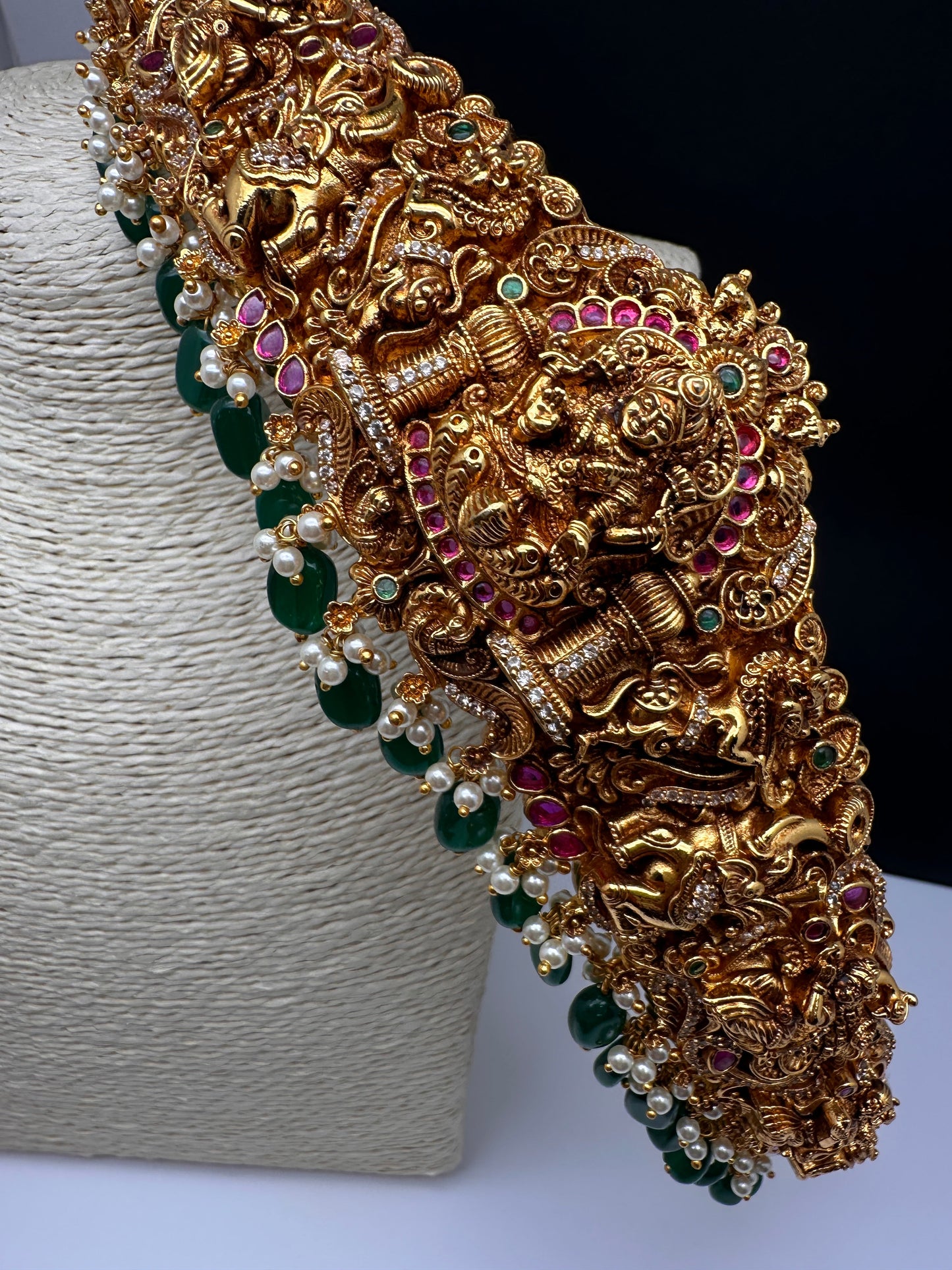 Matte Goddess Lakshmi Nakshi Hip Belt Kamarbandh