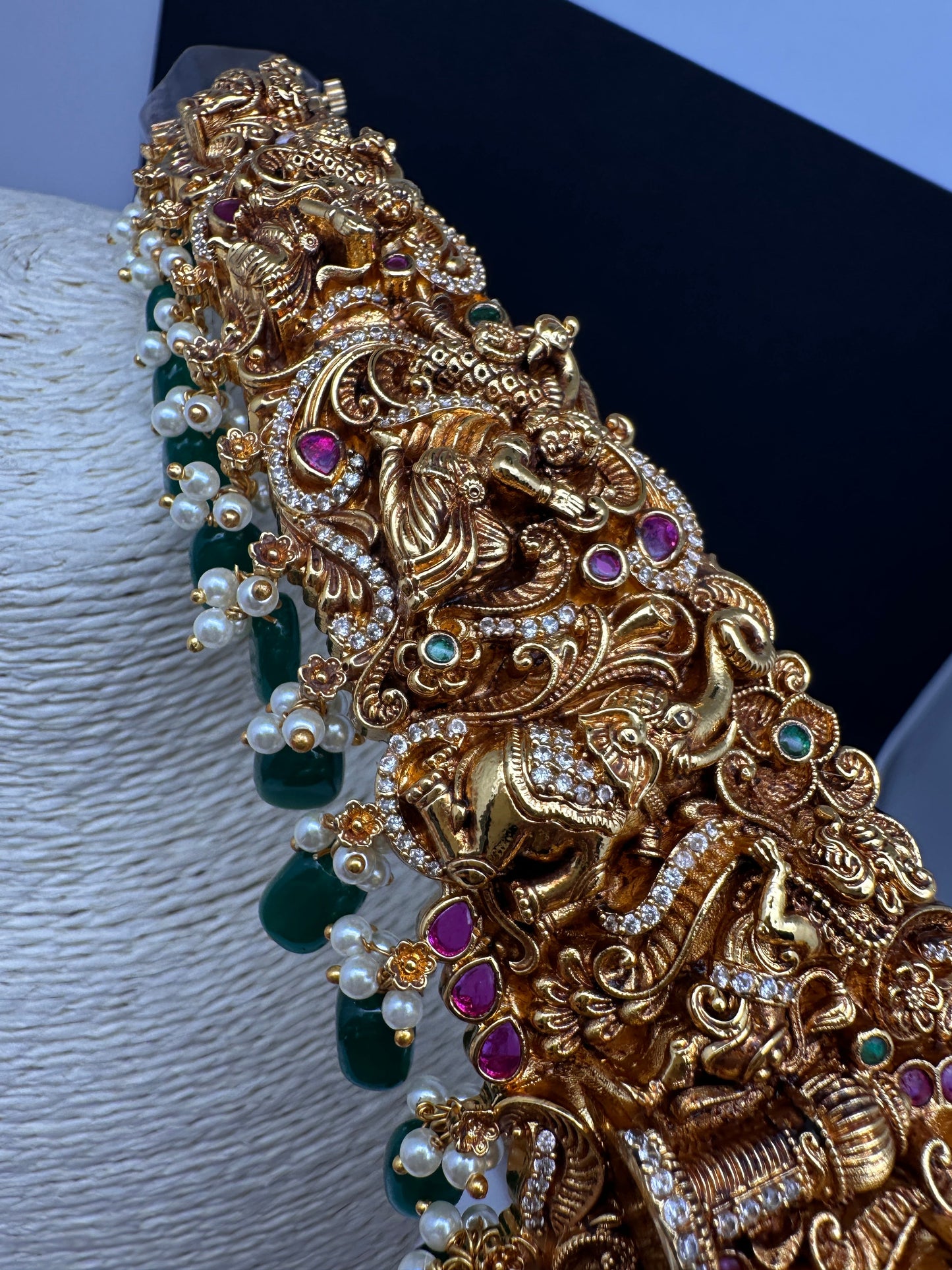 Matte Goddess Lakshmi Nakshi Hip Belt Kamarbandh