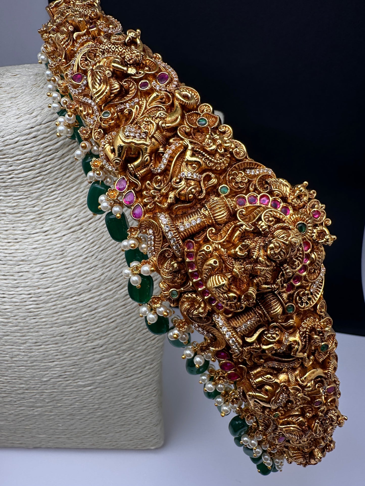 Matte Goddess Lakshmi Nakshi Hip Belt Kamarbandh