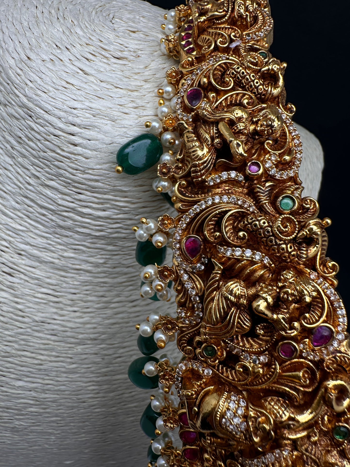 Matte Goddess Lakshmi Nakshi Hip Belt Kamarbandh