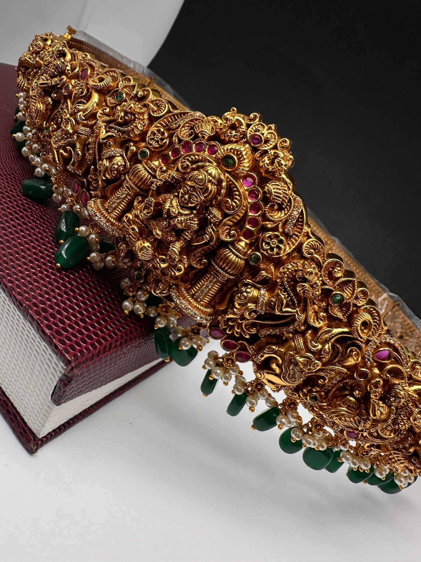 Matte Goddess Lakshmi Nakshi Hip Belt Kamarbandh