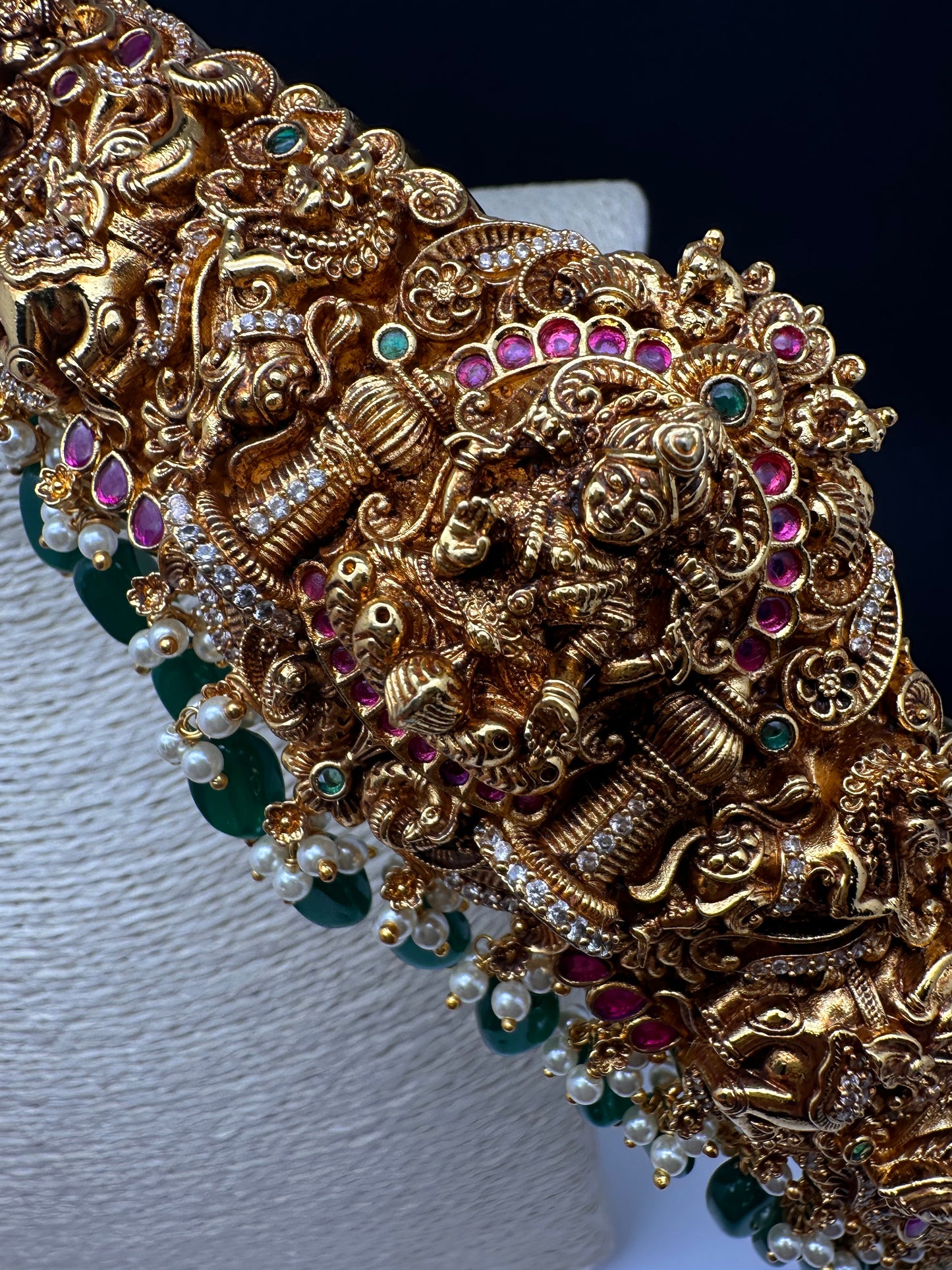 Matte Goddess Lakshmi Nakshi Hip Belt Kamarbandh