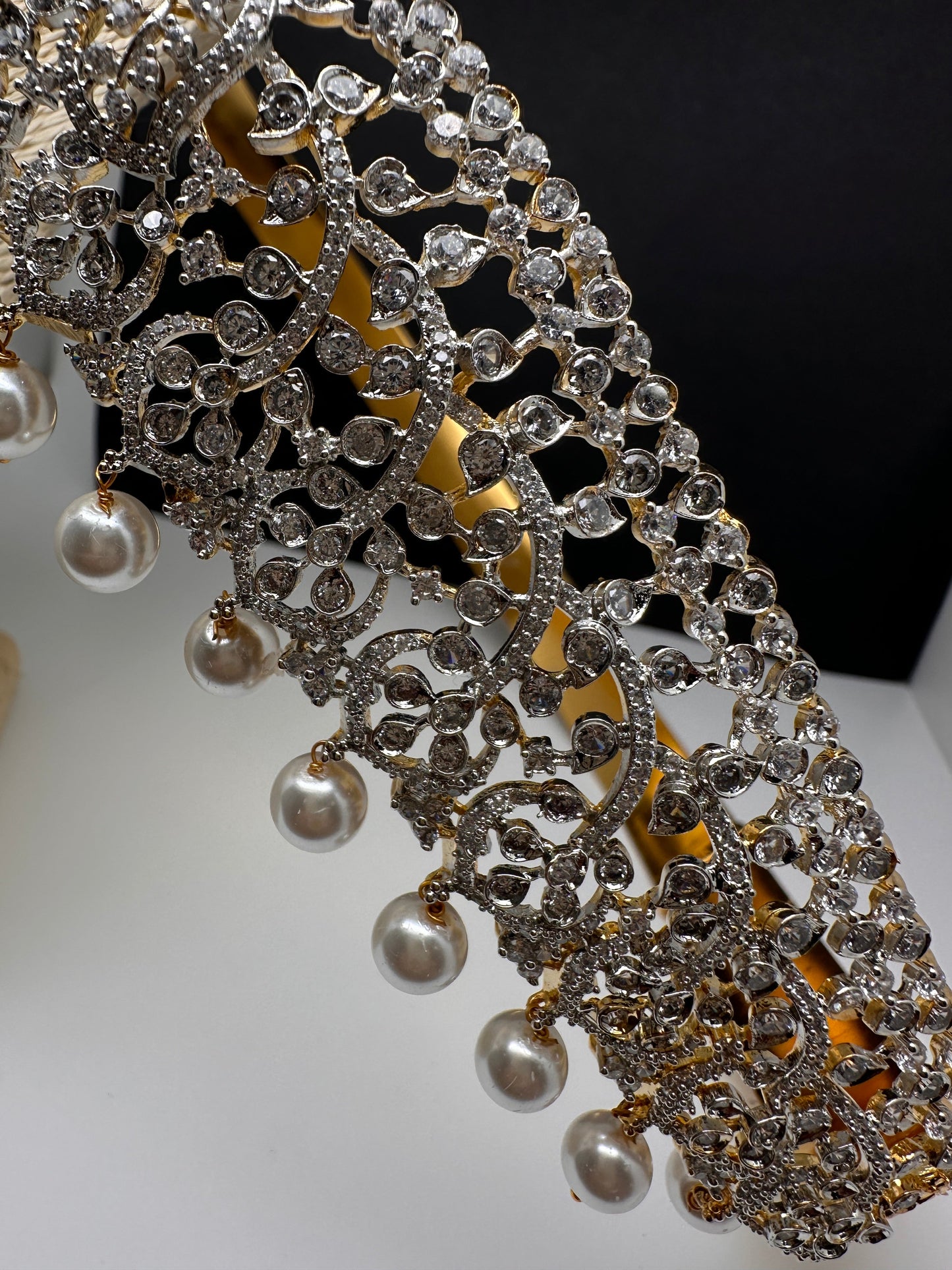 AD Diamond Finish Changeable Stone Hip Belt Kamarbandh