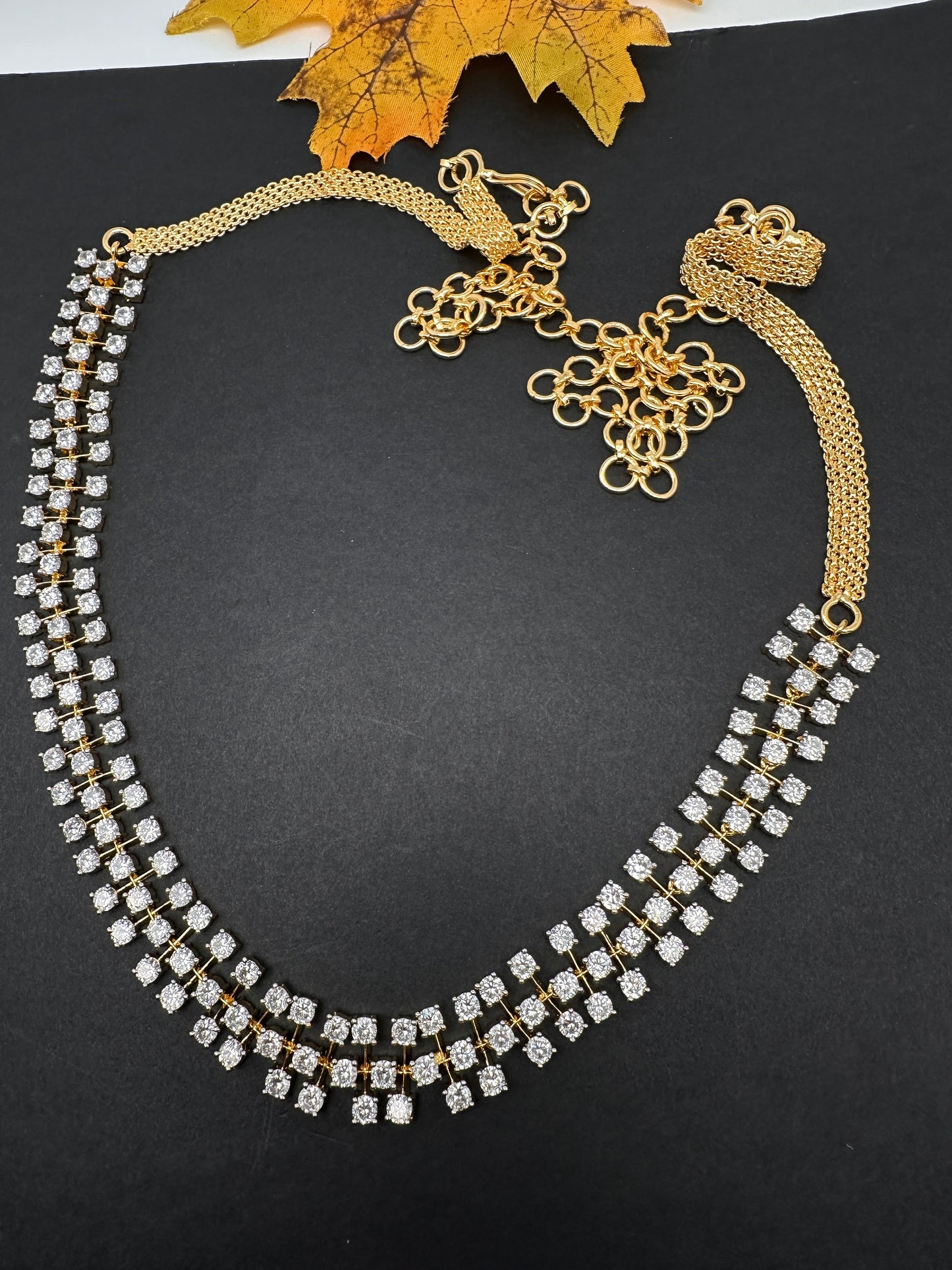 American Diamond Sleek Hip Chain Belt