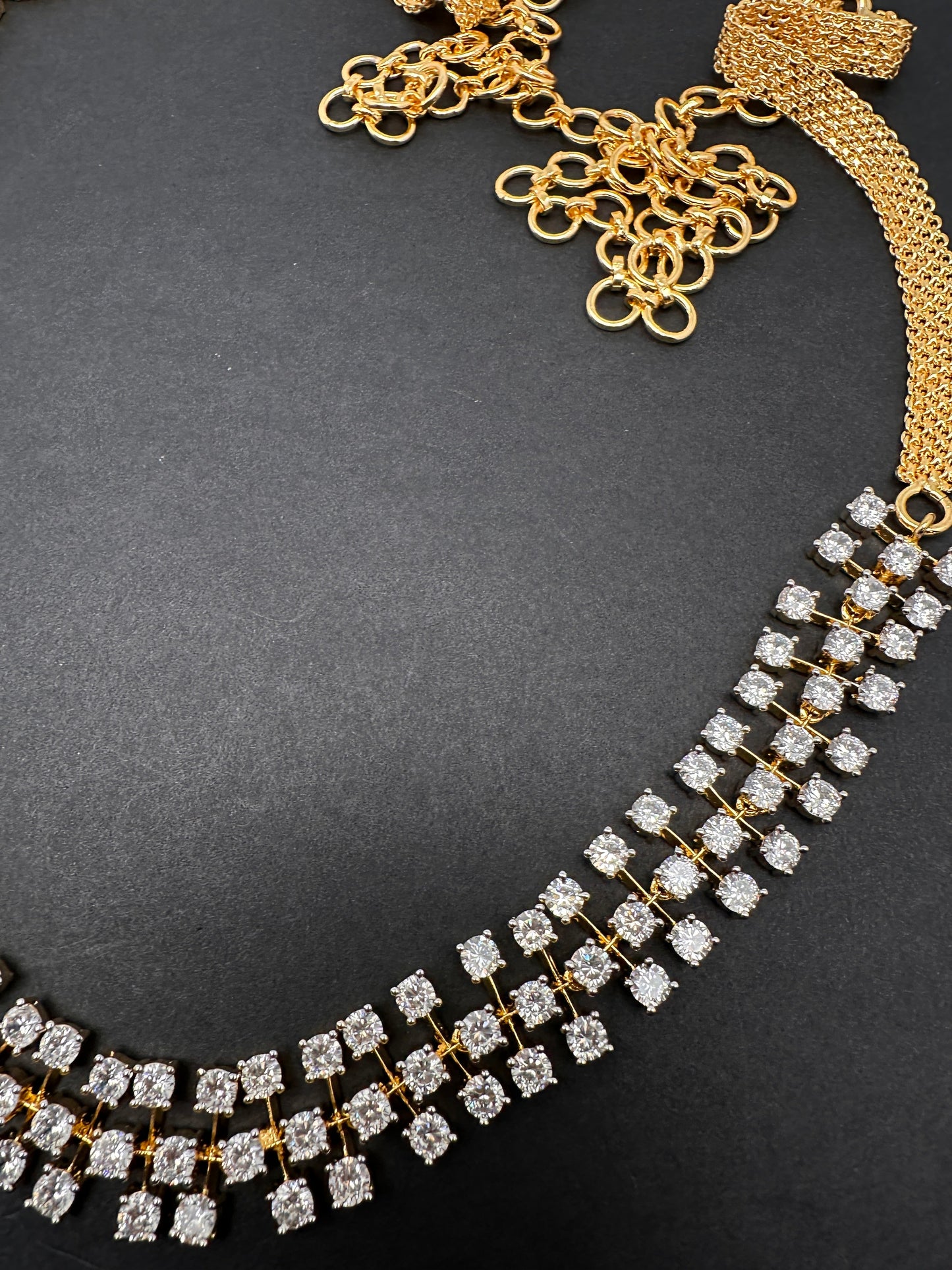 American Diamond Sleek Hip Chain Belt