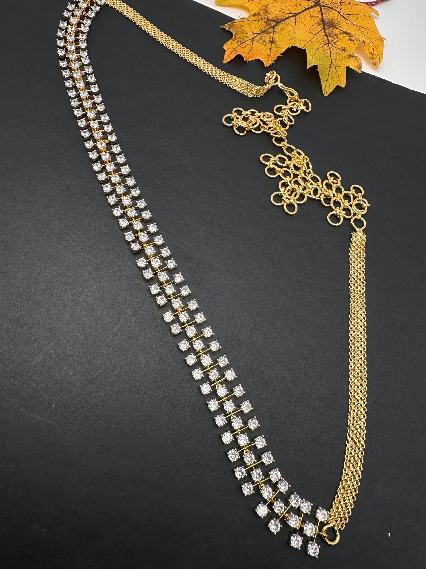 American Diamond Sleek Hip Chain Belt