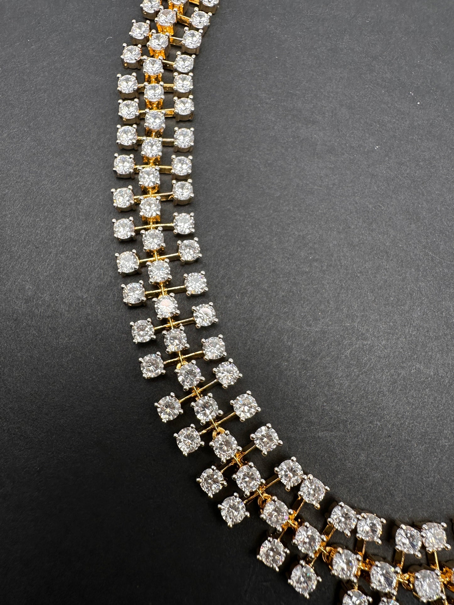 American Diamond Sleek Hip Chain Belt