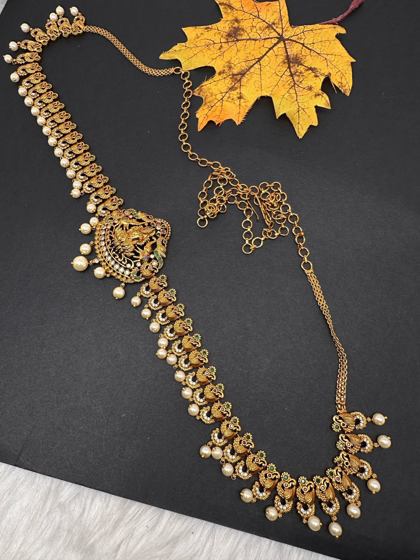 Sleek Goddess Lakshmi Matte Hip Chain Belt