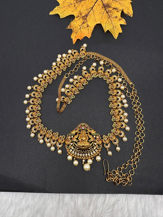 Sleek Goddess Lakshmi Matte Hip Chain Belt