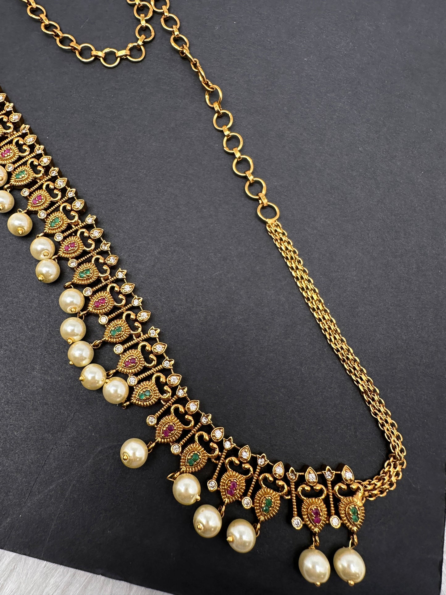 Sleek Kemp Multi Color Matte Hip Chain Belt