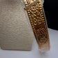 Matte Goddess Lakshmi Nakshi Hip Belt Kamarbandh with Kemp and CZ Green Beads - 