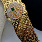 Diamond Finish Self Design Kamarband Hip Belt - Green