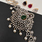 AD Peacock Changeable Color Stone Pearls Peacock Design Hip Chain Kamarbandh - 