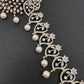 AD Peacock Changeable Color Stone Pearls Peacock Design Hip Chain Kamarbandh - 