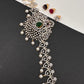 AD Peacock Changeable Color Stone Pearls Peacock Design Hip Chain Kamarbandh - 