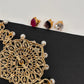 AD Peacock Changeable Color Stone Pearls Hip Chain Kamarbandh - 