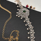 AD Peacock Changeable Color Stone Pearls Hip Chain Kamarbandh - 