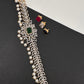 Sleek AD  Changeable Color Stone Pearls Hip Chain Kamarbandh - 