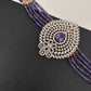 Beads Diamond Finish Hip Chain - Purple