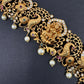 Goddess lakshmi Peacock Nakshi Matte  Hip Chain Kamarbandh - 