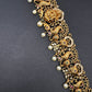 Goddess lakshmi Peacock Nakshi Matte  Hip Chain Kamarbandh - 